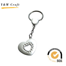 Diseño especial en forma de corazón de metal Keyring (Y02226)